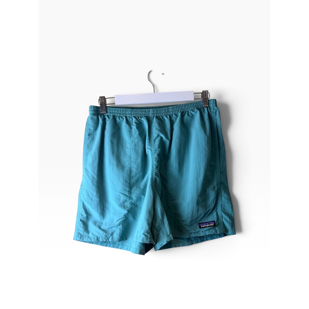 Patagonia Baggies 5 Inch Shorts Mens Medium Bright Green Teal 57021
